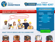 Tablet Screenshot of myfasthandyman.com